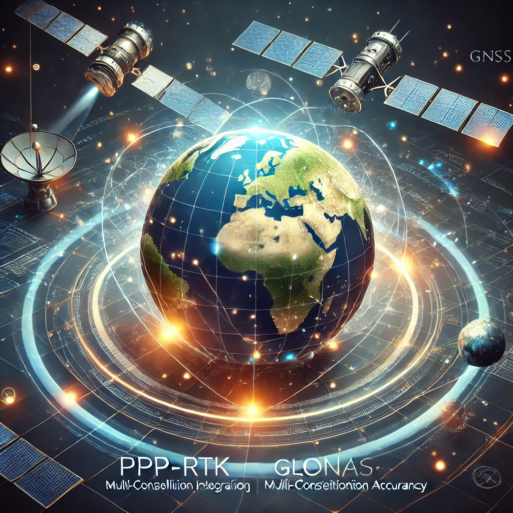 GNSS multi-constellation satellite technology infographic